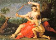 BATONI, Pompeo Diana Cupid oil painting artist